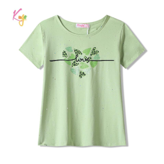 Dívčí tričko kr.r. Kugo ST3581 zelené